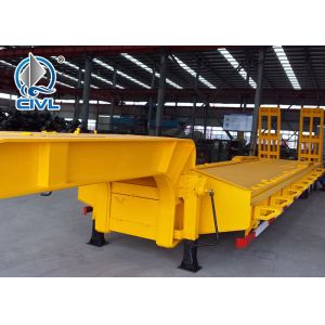CIVL Lowbed Semi Trailer Trucks 3 Axles Equipment Low Bed Trailer 40ton Loading