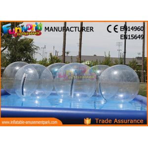 Customized Safe Kindergarten Inflatable Zorb Ball , Inflatable Water Ball Pool
