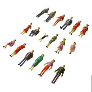 1:30 ABS plastic scale model painted figures 6cm for model building materials