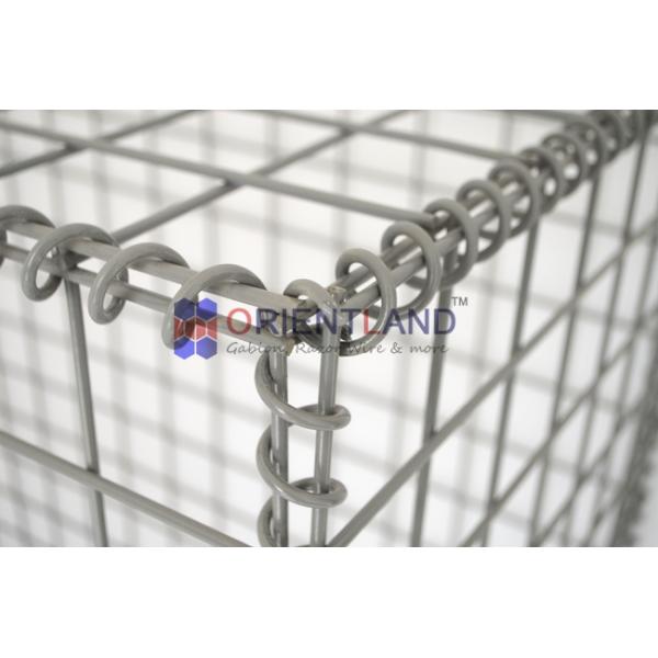 Large Pvc Coated Welded Gabion Baskets 75×75mm Rectangular Hole Shape