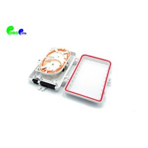 4 Fibers Plastic MM Type ABS Material Fiber Termination Box Full Loaded For Wall