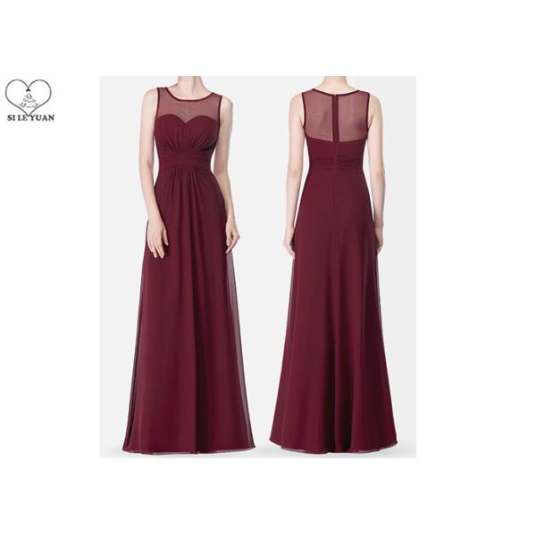 Unique Junior Bridesmaid Dresses / Perspective Tulle Pleating Chiffon Ball Gown