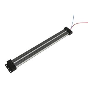 Cheap 24V to 220V PTC Heating Element with Corrugated Aluminum Alloy Fin and High Temperature Silicone Rubber Wire for sale