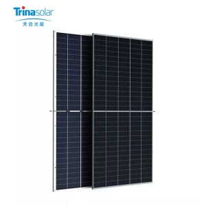 500w Trina Monocrystalline Solar Panels 166x166mm 150 Cell Module For Solar