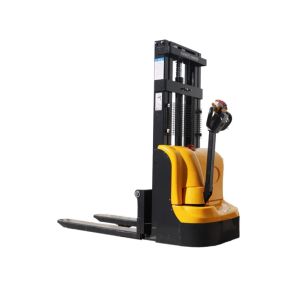 Portable Semi Electric Pallet Stacker Manual Lifter Electric Stacker Truck