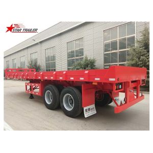 FEA Analysis 40 Foot Flatbed Trailer , PRO - E Design Extendable Flatbed Trailer