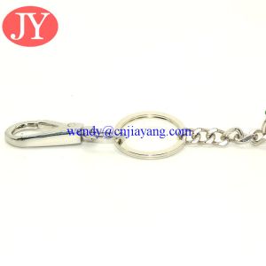 Snap hook with key chain link zinc alloy key rings chains