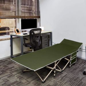 Folding Camping Cot, Portable Foldable ornaments Cot, Canvas Sleeping Bed,