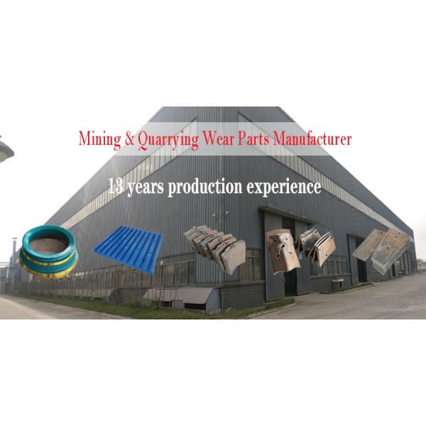 High manganese steel jaw crusher cheek plates manufacturer and supplier
