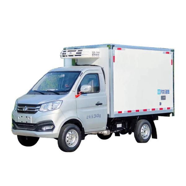Quality Changan 3ton Small Refrigerated Truck for Transporting Refrigerated Fresh Vegetables and Fruits Temperature Range -18 wholesale