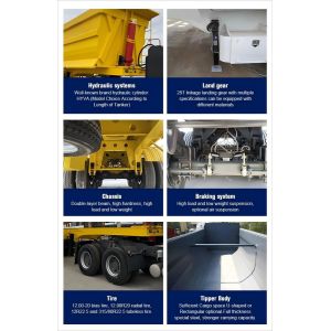 CIMC New Used 4 Axles U Shape Tipper Tractor Side Rear Heavy Duty Dump Trailers