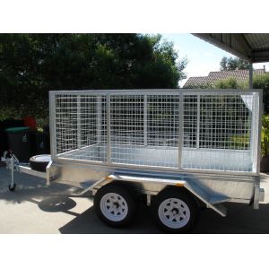 10x6 Fully Hot Dipped Galvanised Tandem Caged Trailer 2000KG