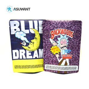 OEM Compostable Mylar Stand Up Pouches Stand Up Herb Packaging Bags With Zipper