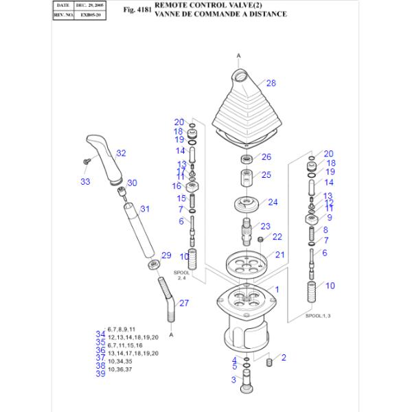 420-00238 42000238 Pilot Valve Seal Kit Fits DOOSAN SOLAR DH220-5