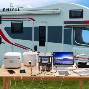 12V 120ah Portable Battery Power Station Multifunction Solar Camping Generator