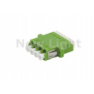 LC APC 4 Port Fiber Optic Coupler / LC TO LC Fiber Adapter With Standard Flange