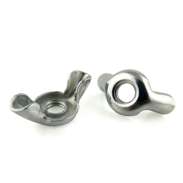 M6 Metal Zinc Plated Stamped Butterfly Wing Nut with DIN Standard and MTC