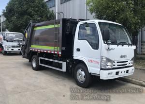 Cheap 4 Ton Japan ISUZU 4X2 600P Compressed Garbage Truck for sale