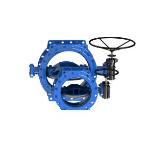 Gear Operated Or Bare Head Double Eccentric Butterfly Valve With EPDM Seal