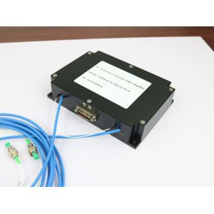 Dual-channel Optical Fiber Amplifier for Spaceborne Laser Communication