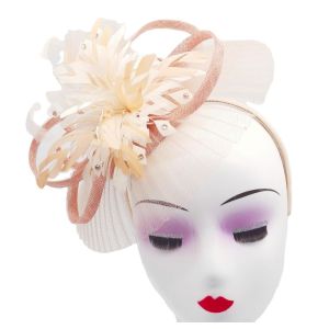 Cheap Shipping UPS DHL EMS Fedex TNT Perfectly Dyed Sinamay Base and Feather Fascinator Hat for sale