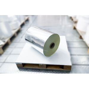 Light Silver PET Blank Self Adhesive Label Materials Oil Glue Sticker Roll Type