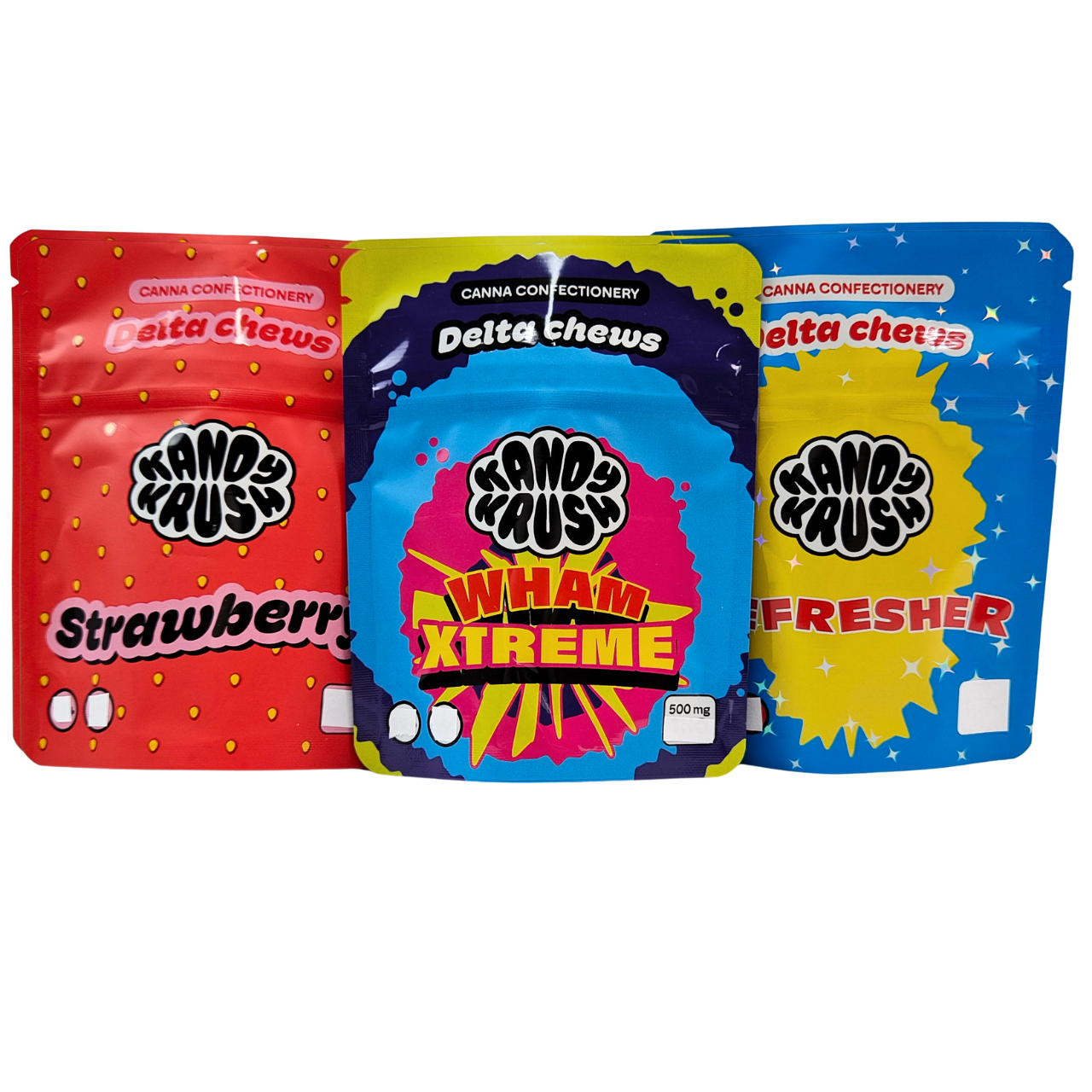 Rainbow Custom Printed 3.5g 8th Stand up Mylar Bag Edibles Smell Proof Special