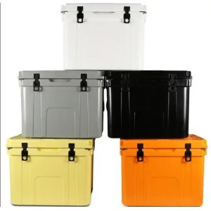 55 Quart Best Sell Ice Box 4 Wheel Premium Wheeled Cooler Foam Insulation