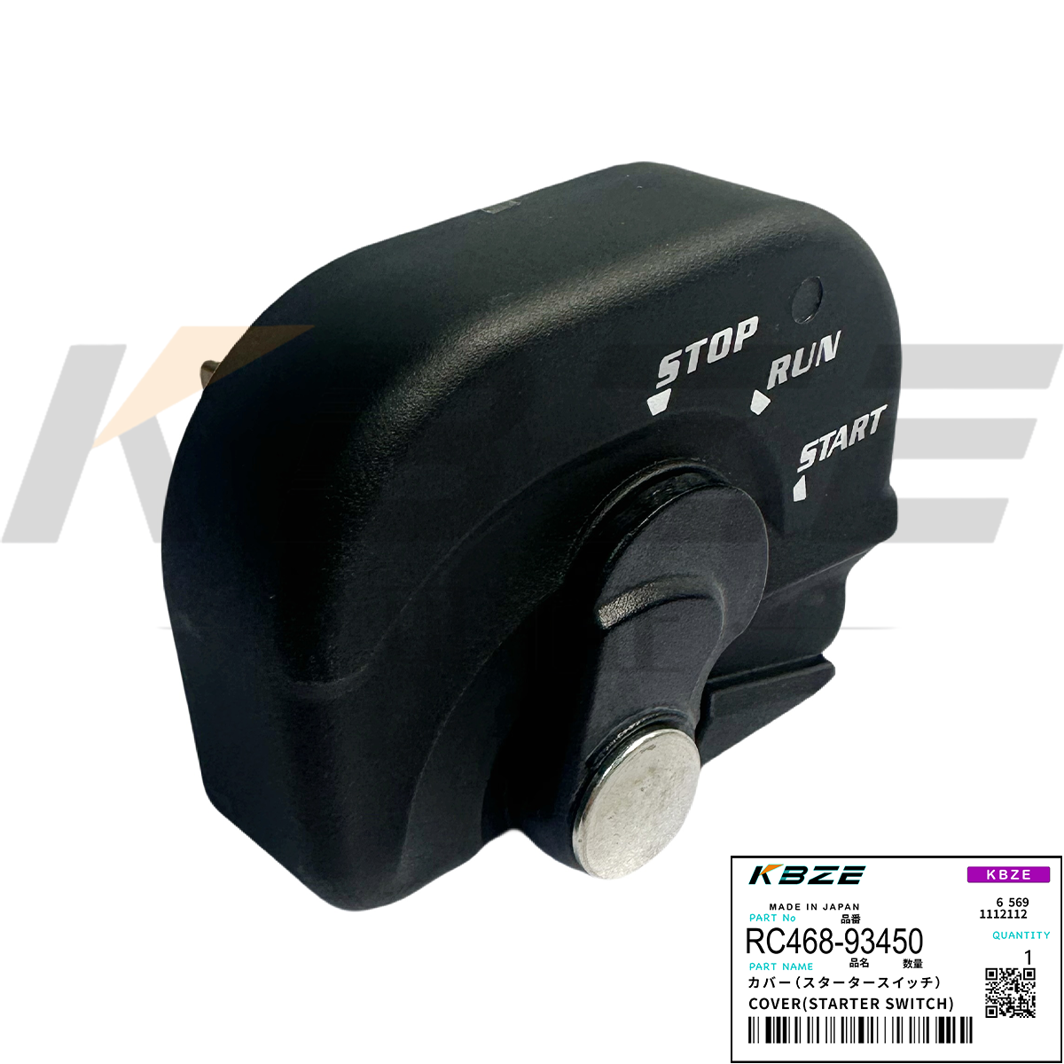 KBZE RC468-93450 KUBOTA COVER STARTER SWITCH FOR U15 U45 U55 KX41 KX57 KX161