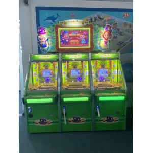 Metal Joker Magician Ticket Arcade Games Coin Pusher Game Machine