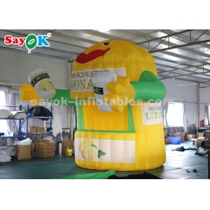 Inflatable Work Tent 3*3*4m Oxford Cloth Inflatable Lemonade Stand Booth For Advertising