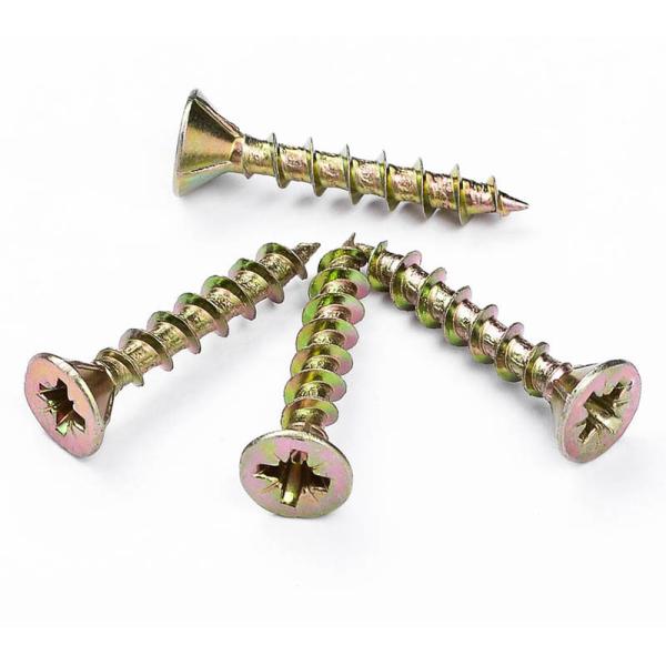 Quality DIN Standard Pozi Anti Theft Double Mdf Carbon Fiber Screw Flat Head Chipboard Screw wholesale