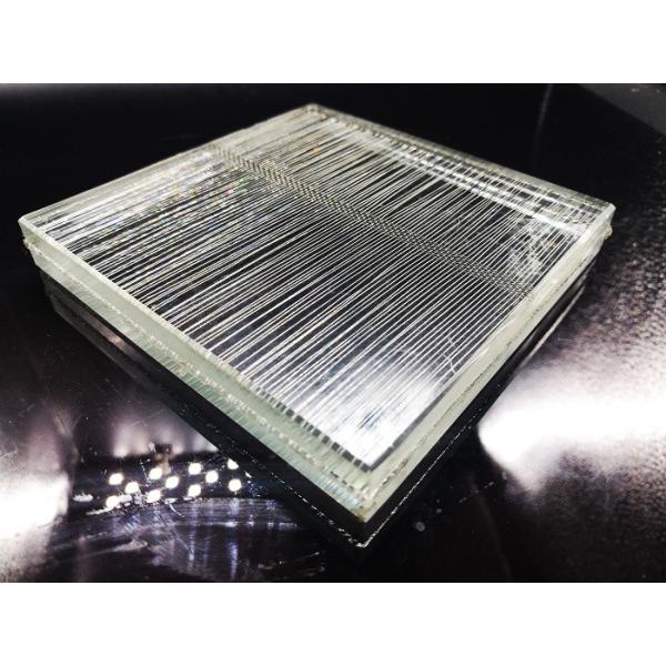 Quality Abrasion Resistant Cladding Amber 6.5mm Laminated Glass Wire Mesh wholesale