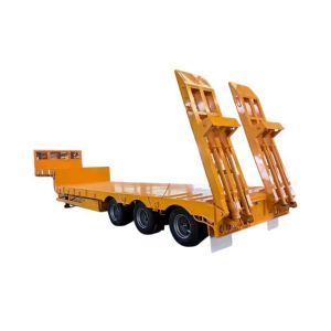 137500 to 26000*2500to2550 height Van-type Flatbed Lowbed Semi Trailer with Best