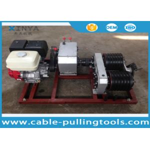 Cheap 5T Cable Drum Gasoline Engine Powered Winch For Pulling / Lifting During Tower Erection for sale
