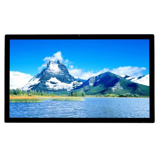 Capacitive LCD Smart Board Touch 65 Inch 4K 3840*2160 Anti-Glare Tempered Glass Monitor No System For TV School Mall