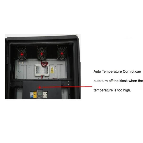 55 Inch Free Standing Digital Display Screens , Outdoor Interactive Kiosk IP65 2000nits