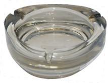 Cheap Round Crystal Glass Hotel Ashtrays Contemporary Style for sale