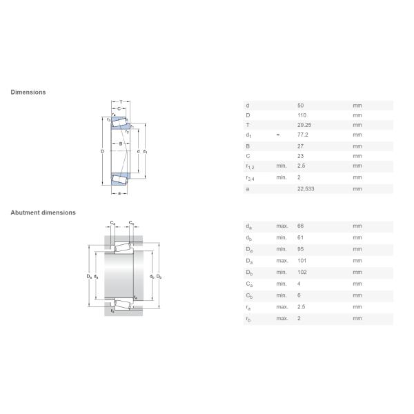30310 30311 30313 30314 J2/Q Single Tapered Roller Bearing For Fitness Equipment