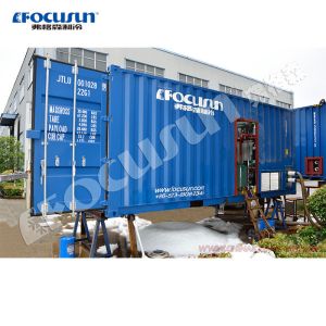 Bitzer Compressor Portable Snow Skiing Ice Maker Container Design for Super