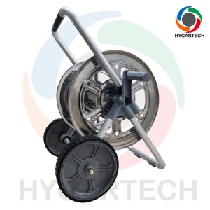 China Up To 50 Lbs Weight Capacity High Durability Trolley Hose Reel Cart Suit Bare Reel Robust Hose Storage Cart For Industrial on sale