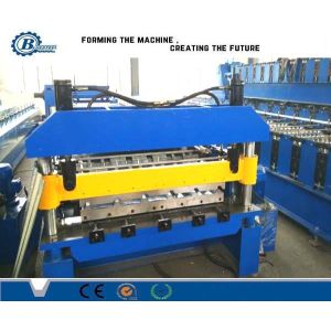 Single Decking Roof Panel Roll Forming Machine , Metal Roof Sheet Roll Former