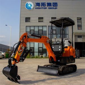 CE EURO5 Engine Hightop Mini Excavator HT10G Compact Mini Digger 360 Rotate