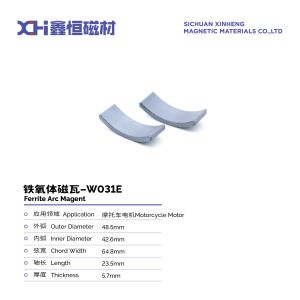 Super High Coercive Permanent Magnet Ferrite For Motorcycle Motor W031E