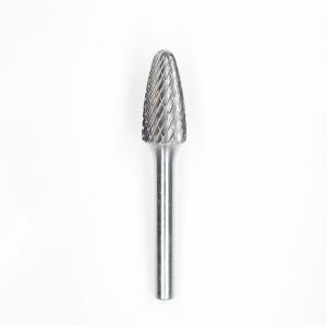SF-3 Tree Shape Radius End Double Cut Tungsten Carbide Burr With 1/4'' Shank