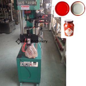 23BPM Powder Filling And Sealing Machine , 750W 220VAC Plastic Jar Sealing