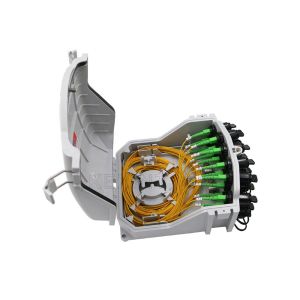 FTTH 1x16 Outdoor Fiber Optic Distribution Box IP65 Waterproof White KXT-B-16L