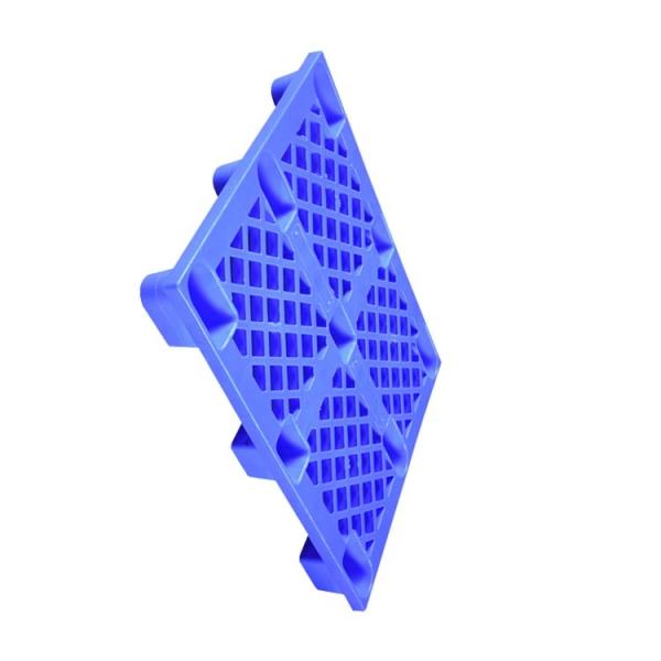 Quality 1200 X 800 Nestable Plastic Pallet Blue PE Rackable Logistics Transportation wholesale