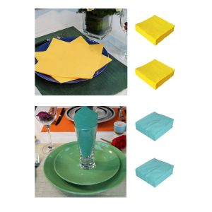 Soft ECO Friendly Disposable Paper Plates Napkins For Cleaning Home Restaurant
