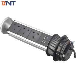 guangzhou office& kitchen motorized pop up socket with US power plug